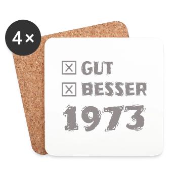 1973 - Untersetzer (4er-Set) - Weiß - Vorne