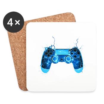 Gaming Controller Flashes Cool Gamer Gift - Coasters (set of 4) - white - Front