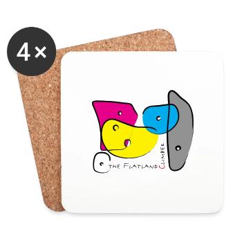 Poignées d’escalade de bloc couleur 3 - Dessous de verre (lot de 4) - blanc - Devant