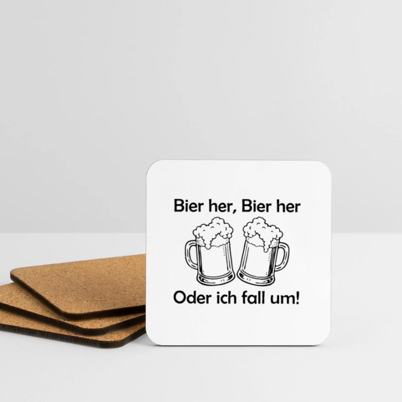 Bees here, Bees here - oder ich fall um! Coasters (set of 4)