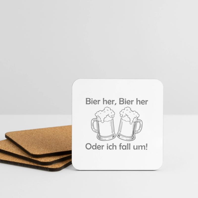 Bees here, Bees here - oder ich fall um! Coasters (set of 4)