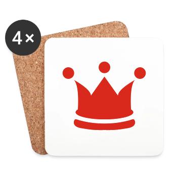 crown - Coasters (set of 4) - white - Front