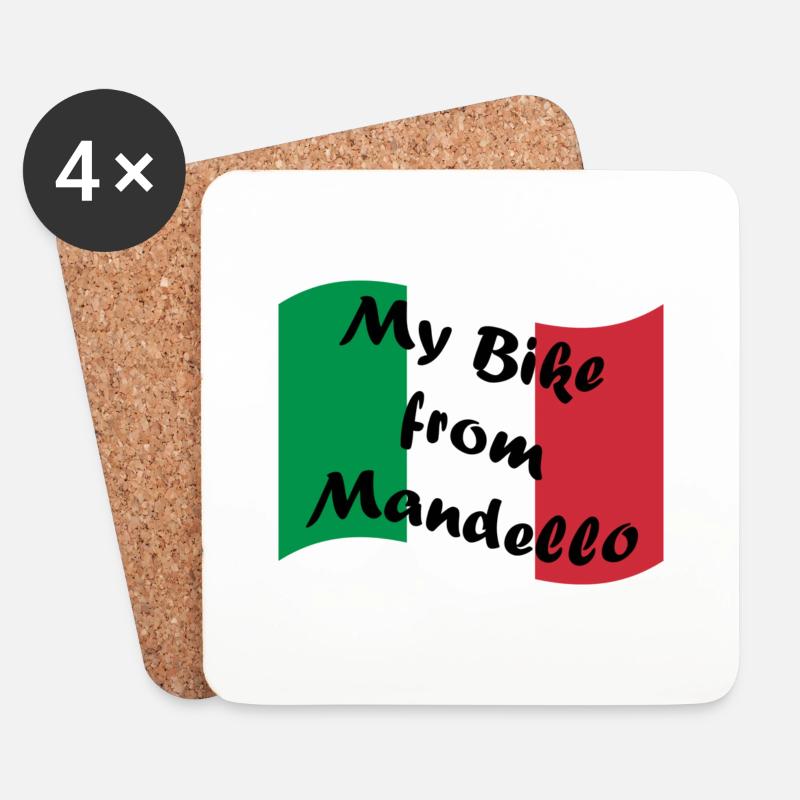my_bike_from_mandello - Untersetzer (4er-Set) - Weiß