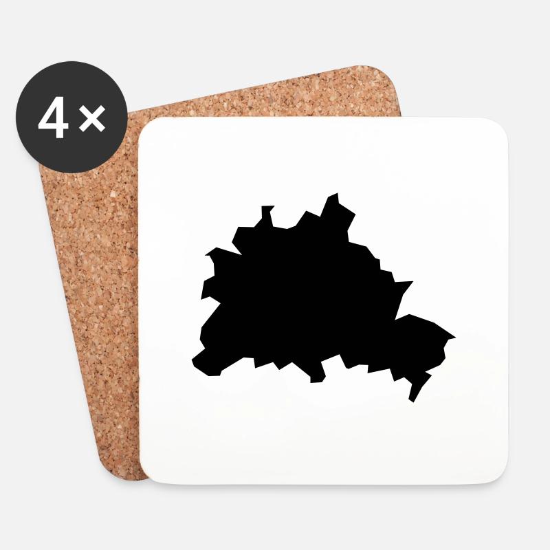 Berlin - Untersetzer (4er-Set) - Weiß