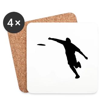 discgolf - Untersetzer (4er-Set) - Weiß - Vorne