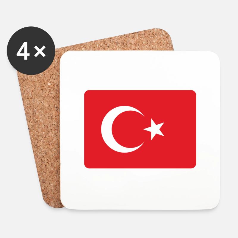 DIE TÜRKEI. - Untersetzer (4er-Set) - Weiß