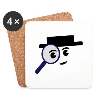 investigate - Coasters (set of 4) - white - Front