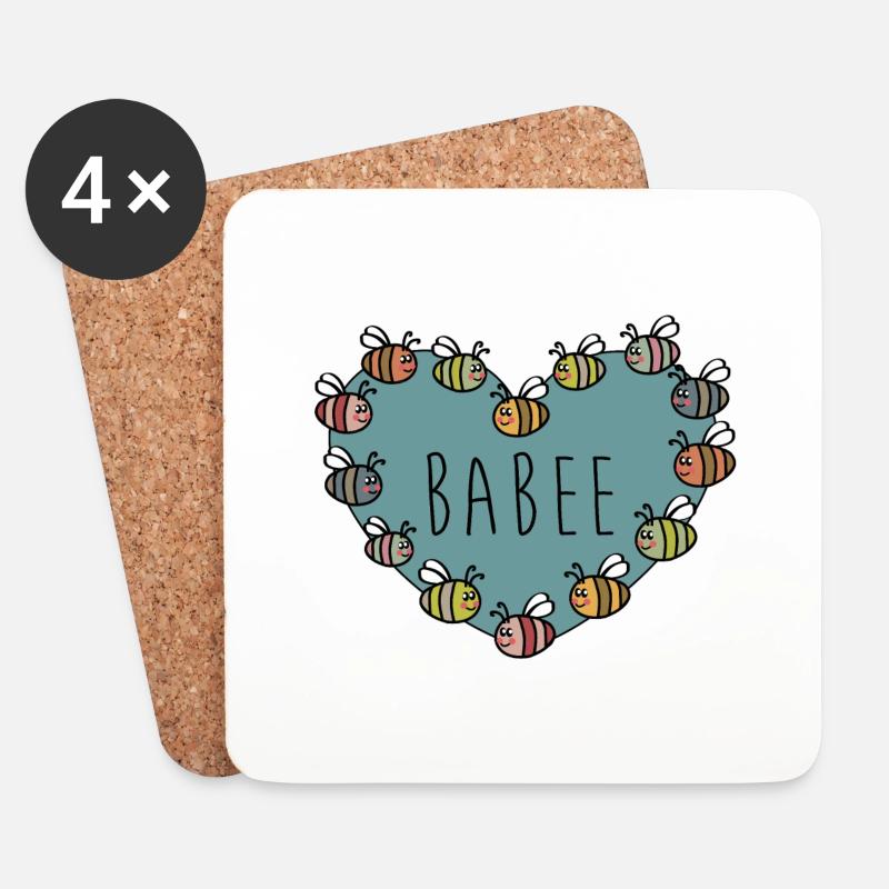 Babee - Untersetzer (4er-Set) - Weiß