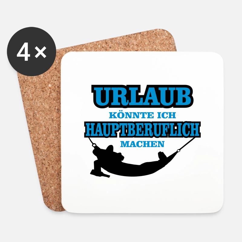 urlaub als beruf weltreise - Untersetzer (4er-Set) - Weiß