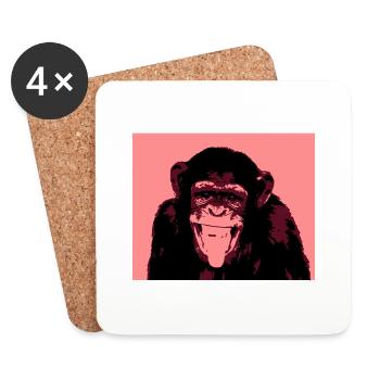 AFFE - Untersetzer (4er-Set) - Weiß - Vorne