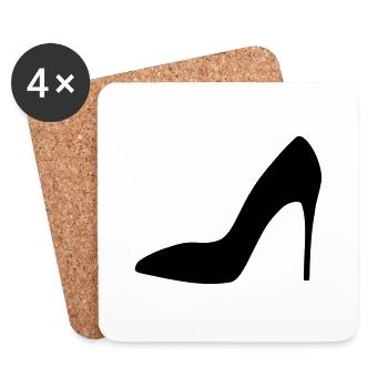 High Heels & Stilettos - Untersetzer (4er-Set) - Weiß - Vorne