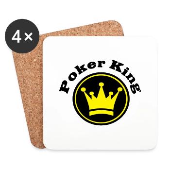 2541614 11116861 Poker - Untersetzer (4er-Set) - Weiß - Vorne
