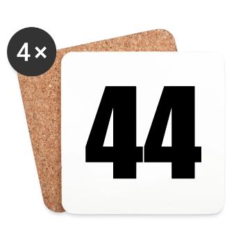 44 - Coasters (set of 4) - white - Front