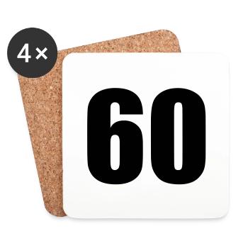 60 - Coasters (set of 4) - white - Front