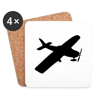 jet d'air - Dessous de verre (lot de 4) - blanc - Devant