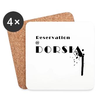 reservation at dorsia - Coasters (set of 4) - white - Front