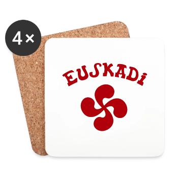 Euskadi Rouge - Dessous de verre (lot de 4) - blanc - Devant