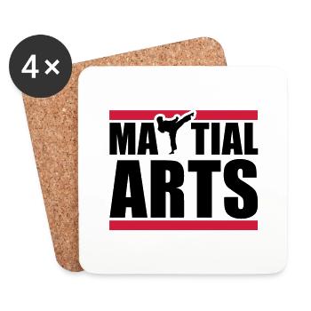 martial_arts_a2 - Untersetzer (4er-Set) - Weiß - Vorne
