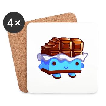 Chocolator.png - Dessous de verre (lot de 4) - blanc - Devant
