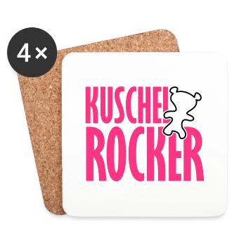 Kuschelrocker - Untersetzer (4er-Set) - Weiß - Vorne