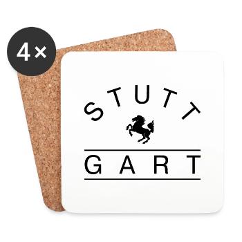 Stuttgart - Untersetzer (4er-Set) - Weiß - Vorne
