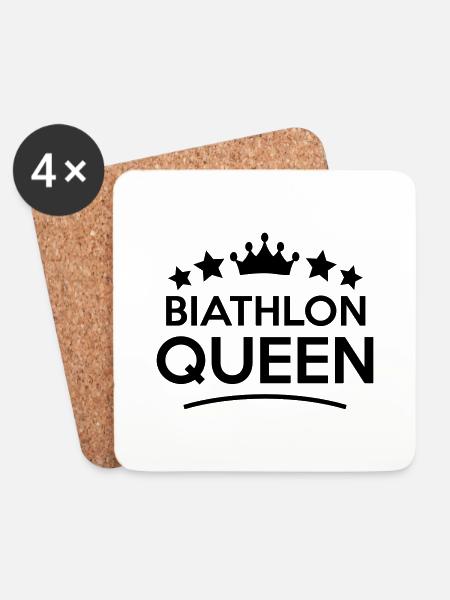 biathlon queen stars - Untersetzer (4er-Set) - Weiß