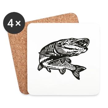 Hecht - Coasters (set of 4) - white - Front