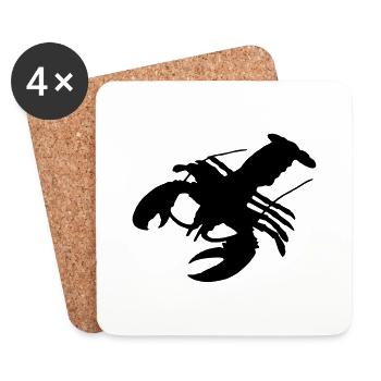 Hummer Homarus lobster krebse crabs ocean sea - Untersetzer (4er-Set) - Weiß - Vorne