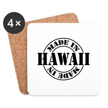 made in hawaii m1k2 - Dessous de verre (lot de 4) - blanc - Devant