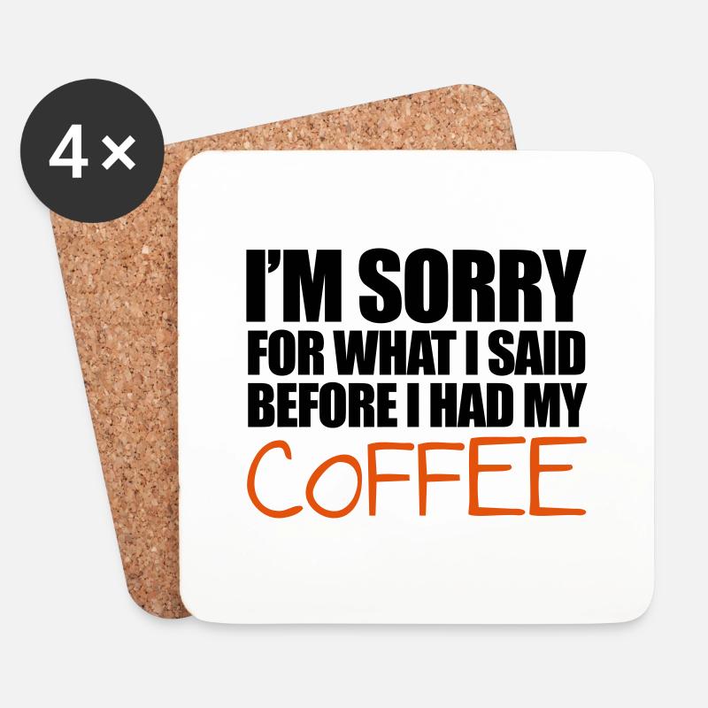 Coffee - Untersetzer (4er-Set) - Weiß