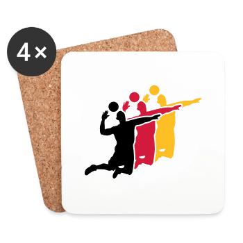 volleyball - Coasters (set of 4) - white - Front