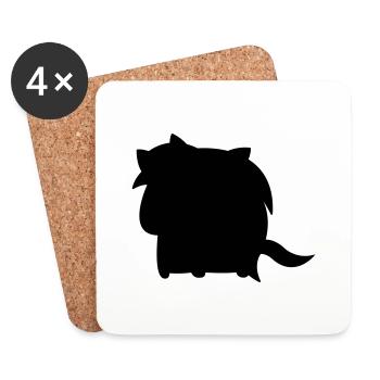 sweet_unicorn_002 - Dessous de verre (lot de 4) - blanc - Devant