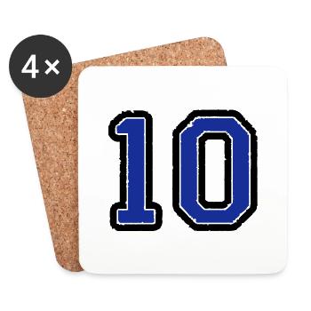 10 - Untersetzer (4er-Set) - Weiß - Vorne