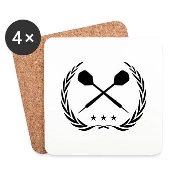 darts design - Untersetzer (4er-Set) - Weiß - Vorne