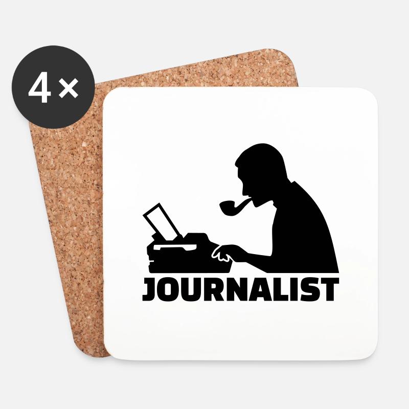Journalist - Untersetzer (4er-Set) - Weiß
