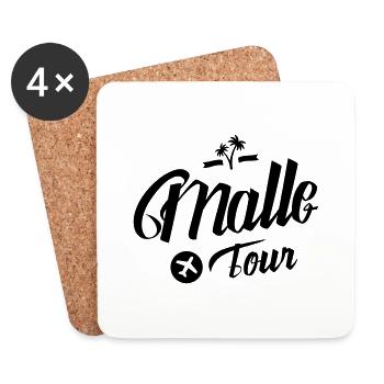 malle tour - Untersetzer (4er-Set) - Weiß - Vorne