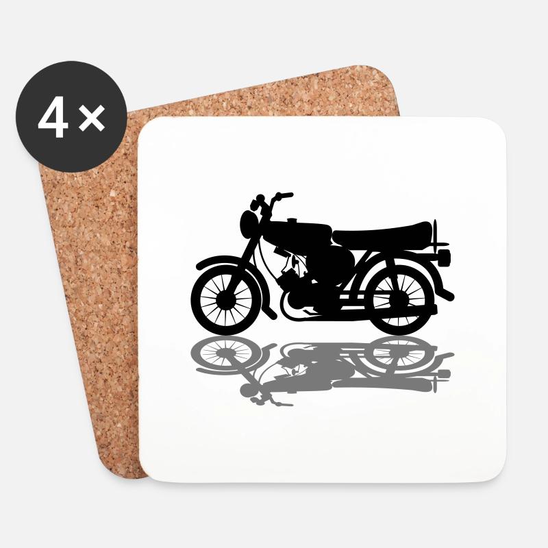 Fahrzeug - Simson - Untersetzer (4er-Set) - Weiß