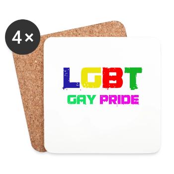 LGBT - Coasters (set of 4) - white - Front