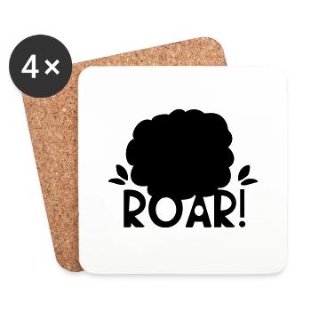 Cute little lion - Coasters (set of 4) - white - Front