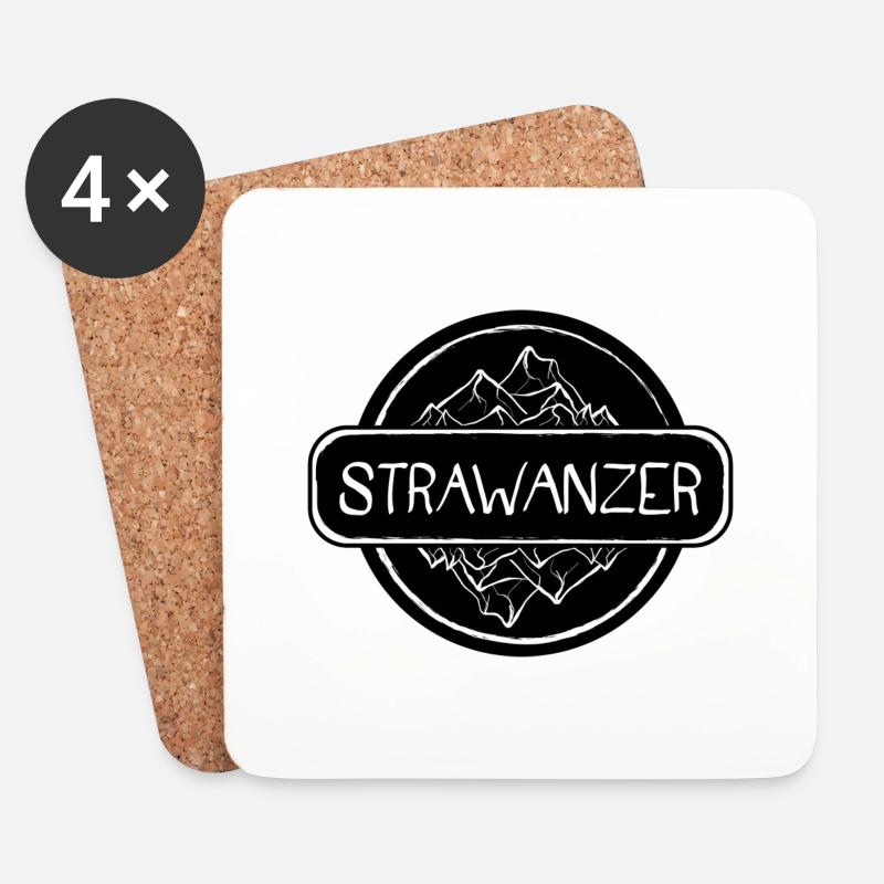 Strawanzer - Untersetzer (4er-Set) - Weiß