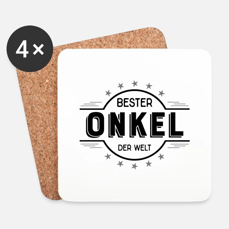 onkel - Untersetzer (4er-Set) - Weiß