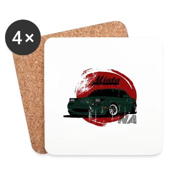 MIATA MX5 VINTAGE NA MK1 - Coasters (set of 4) - white - Front