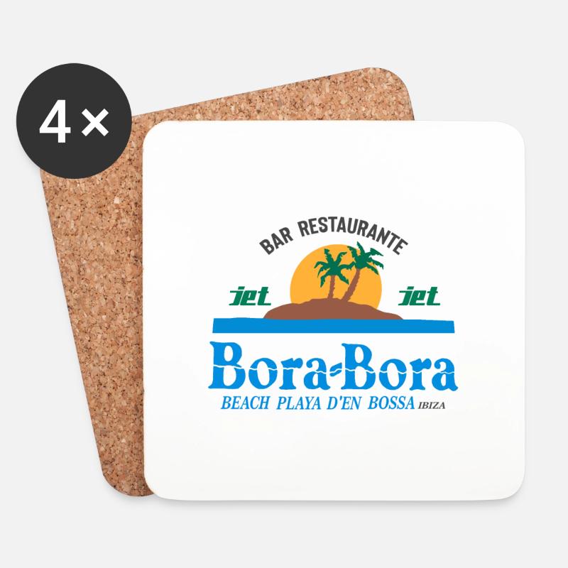 ORIGINAL DESIGN BORA BORA IBIZA - Untersetzer (4er-Set) - Weiß