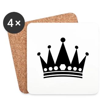 crown - Coasters (set of 4) - white - Front
