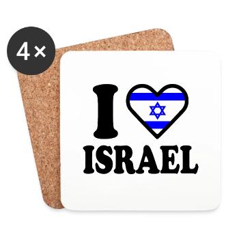 Israel - Coasters (set of 4) - white - Front