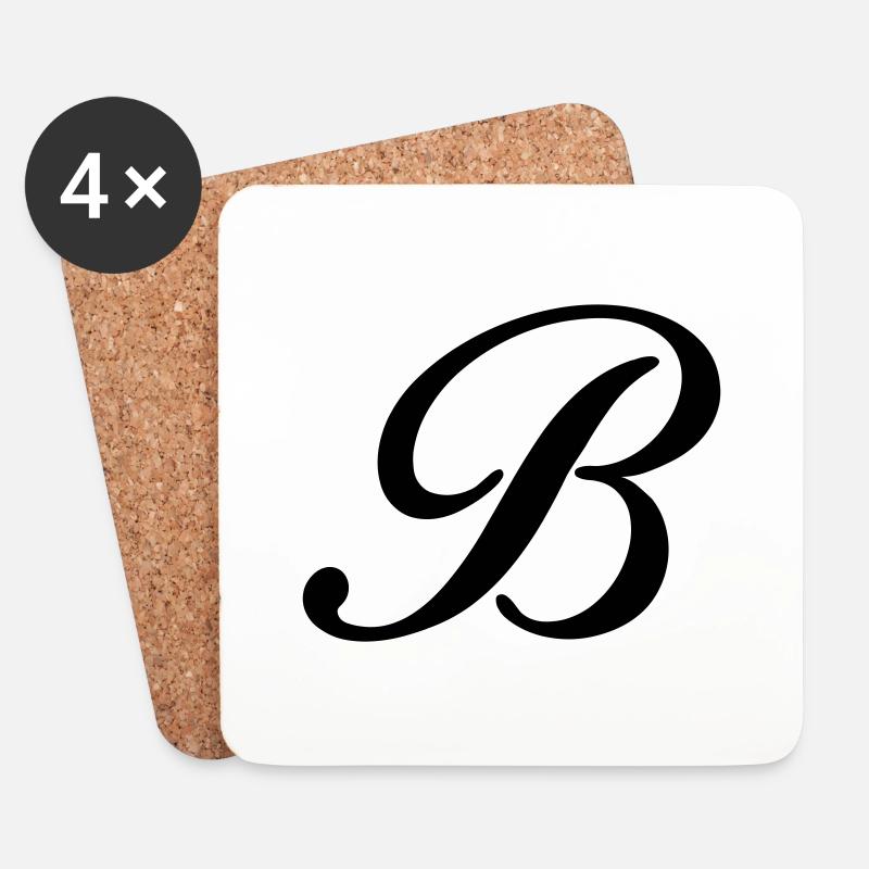 B - Coasters (set of 4) - white