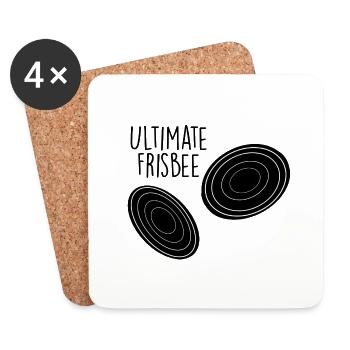 Ultimate Frisbee, frisbee, sport, - Untersetzer (4er-Set) - Weiß - Vorne