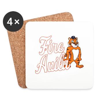 Fire Avila - Coasters (set of 4) - white - Front