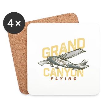 Grand Canyon Flying - Coasters (set of 4) - white - Front