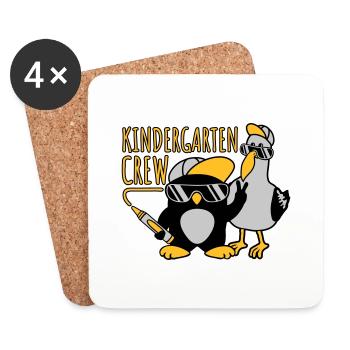 Équipage de maternelle Seagull Penguin - Dessous de verre (lot de 4) - blanc - Devant